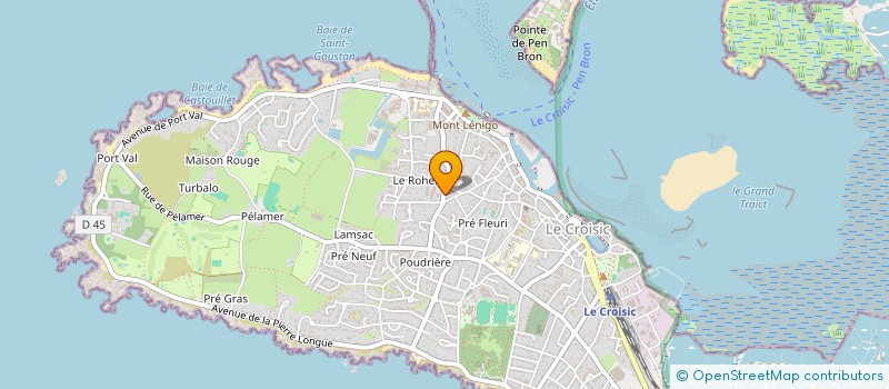 localisation de l'entreprise CROISIC PAYSAGES SERVICES  LE CROISIC