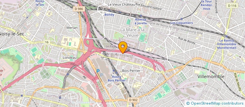 localisation de l'entreprise CROISIERE à ROSNY-SOUS-BOIS