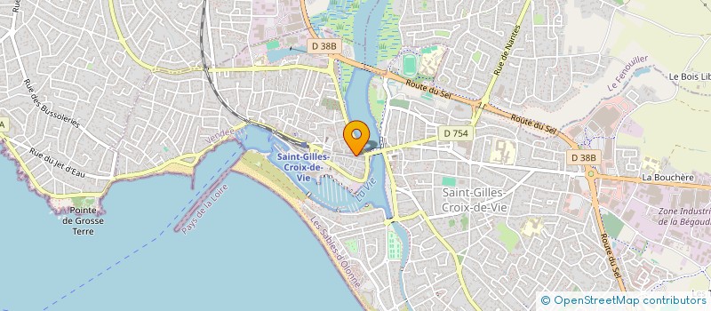 localisation de l'entreprise CROISIERE CHAUSSURES à SAINT-GILLES-CROIX-DE-VIE