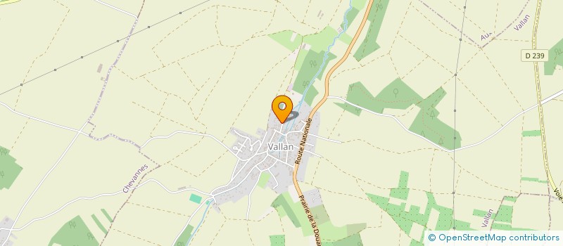 localisation de l'entreprise CROISIERE DE LA VIE  VALLAN
