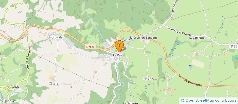 localisation de l'entreprise CROISIERE POUR L'ENVIRONNEMENT ET L'APPRENTISSAGE DE L'OCEAN  DRUELLE BALSAC