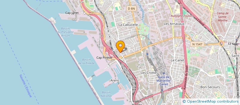 localisation de l'entreprise CROISIERES & VOYAGES à MARSEILLE