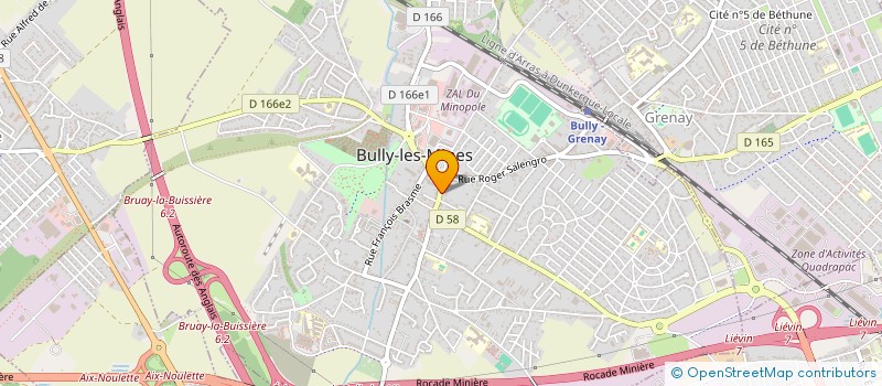 localisation de l'entreprise CROISILLE  BULLY-LES-MINES