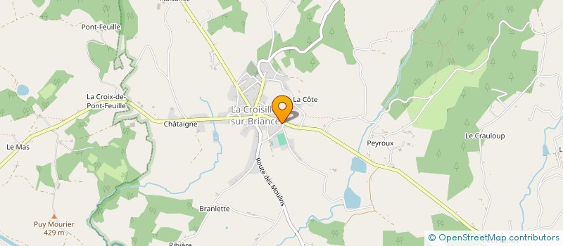 localisation de l'entreprise CROISILLE TROISIEME AGE à LA CROISILLE-SUR-BRIANCE