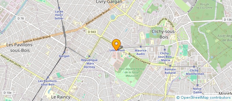 localisation de l'entreprise CROISS'INVEST à CLICHY-SOUS-BOIS