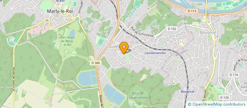 localisation de l'entreprise CROISS IT  LOUVECIENNES