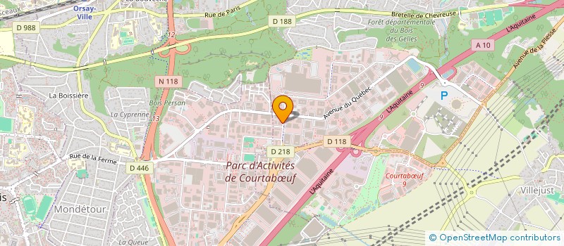 localisation de l'entreprise CROISSANCE ALTERNATIVE  VILLEBON-SUR-YVETTE