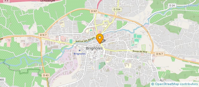 localisation de l'entreprise CROISSANCE BOOK STORE  BRIGNOLES