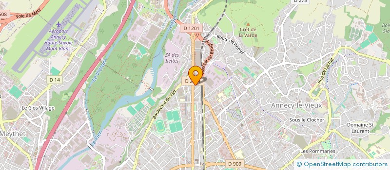 localisation de l'entreprise CROISSANCE ECOUTE ET VIE à ANNECY