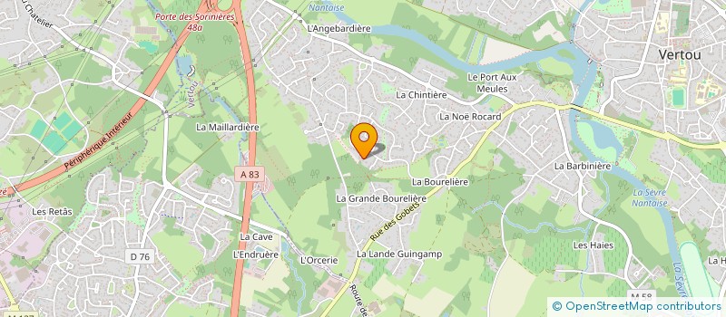 localisation de l'entreprise CROISSANCE ET VALEURS  VERTOU