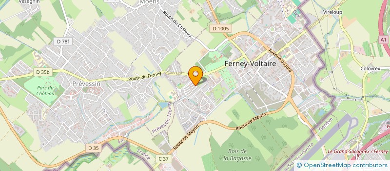 localisation de l'entreprise CROISSANCE FOOD à FERNEY-VOLTAIRE