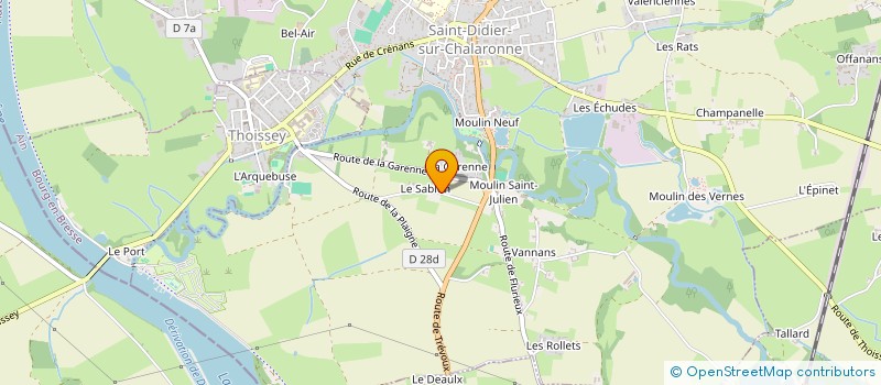 localisation de l'entreprise CROISSANCE IMPACT à SAINT-DIDIER-SUR-CHALARONNE