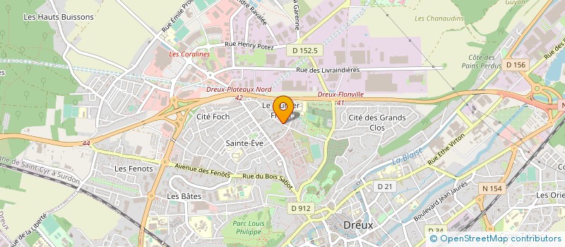 localisation de l'entreprise CROISSANCE SARL à DREUX