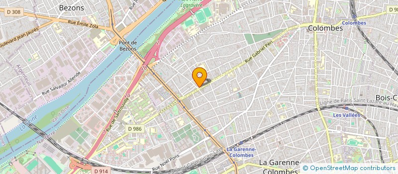 localisation de l'entreprise CROISSANCE TRANSPORT  BEZONS