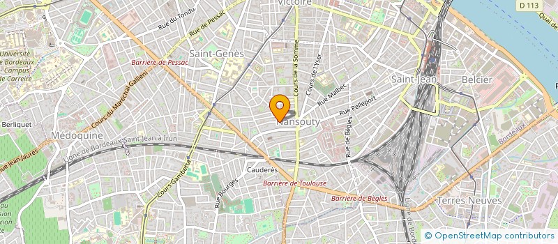 localisation de l'entreprise CROISSANCES & MANAGEMENT à BORDEAUX