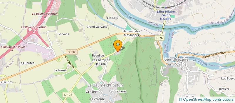 localisation de l'entreprise CROISSANT à LA BAUME-D'HOSTUN
