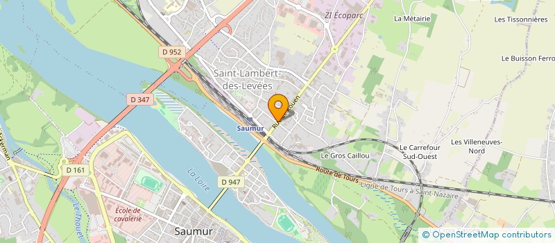 localisation de l'entreprise CROISSANT DE LUNE  SAUMUR