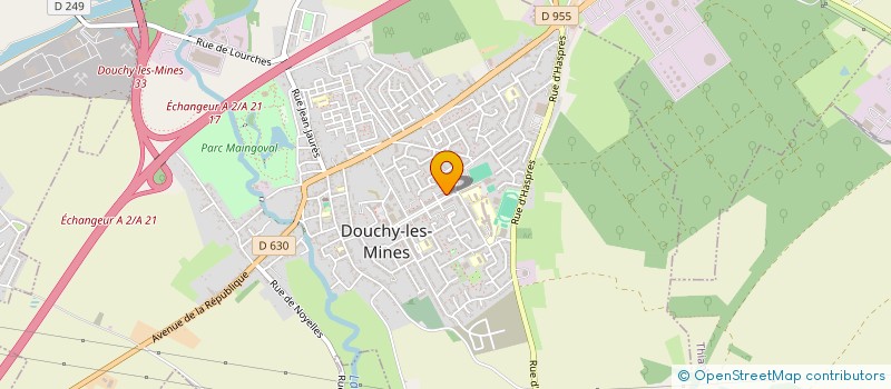 localisation de l'entreprise CROISSANT DE LUNE à DOUCHY-LES-MINES