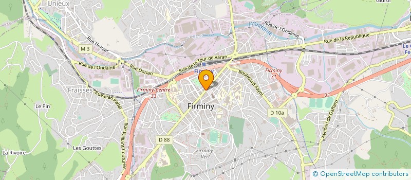 localisation de l'entreprise CROISSANT DE LUNE  FIRMINY