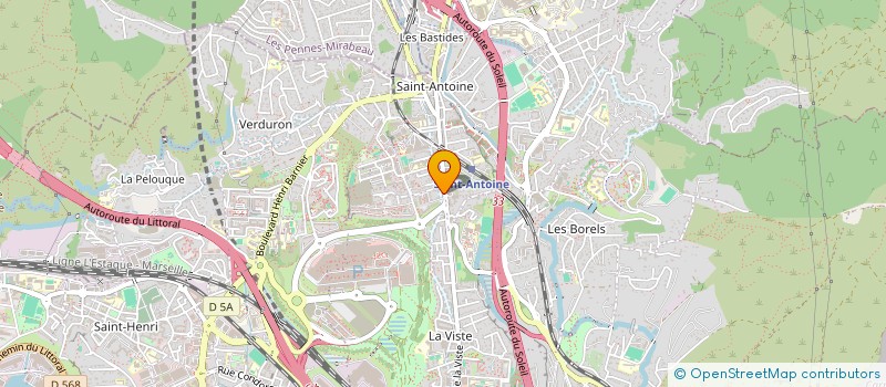 localisation de l'entreprise CROISSANT DE LUNE DE SAINT ANTOINE à MARSEILLE
