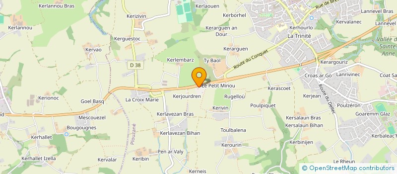 localisation de l'entreprise CROISSANT DU TREZ-HIR  PLOUZANE