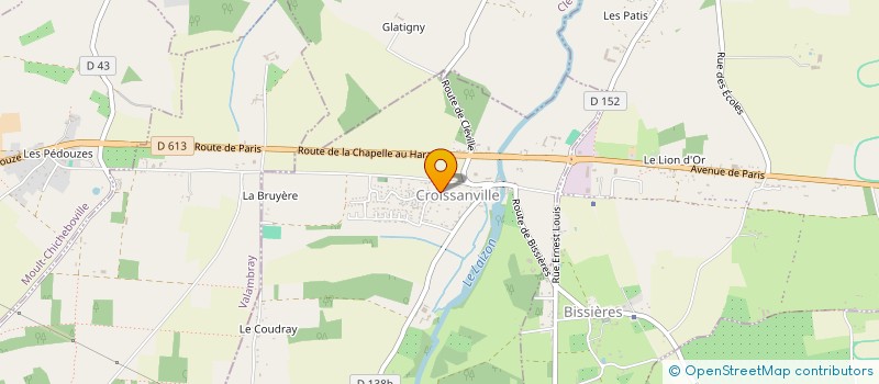 localisation de l'entreprise CROISSANVILLE  FOOTBALL  CLUB - CFC  MEZIDON VALLEE D'AUGE