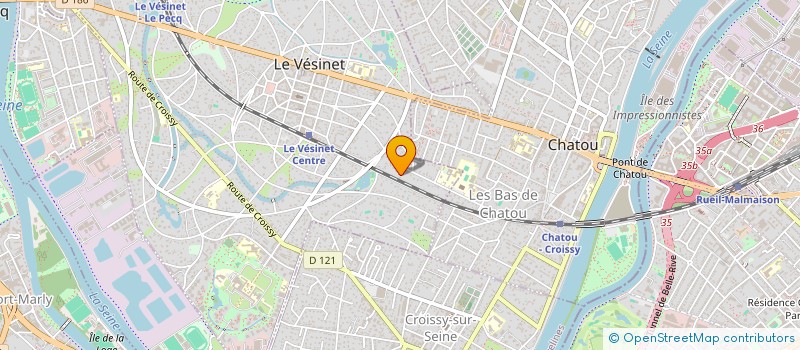 localisation de l'entreprise CROISSY BAT  LE VESINET