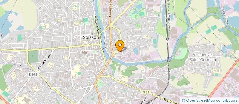 localisation de l'entreprise CROISY-REIMS à SOISSONS