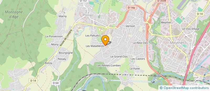 localisation de l'entreprise CROIX  POISY