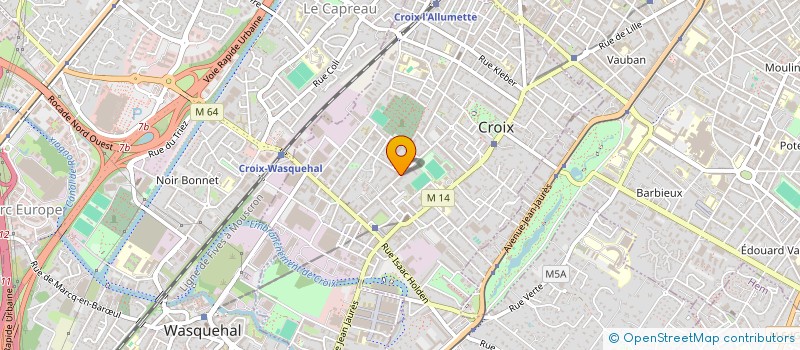 localisation de l'entreprise CROIX BASKET BALL  CROIX
