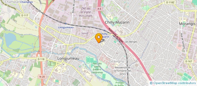 localisation de l'entreprise CROIX BLANCHE à CHILLY-MAZARIN
