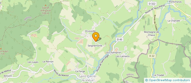 localisation de l'entreprise CROIX-BLANCHE CHATEAUNEUF  SAINT-PIERRE-LE-VIEUX