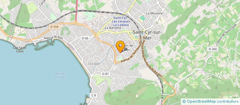 localisation de l'entreprise CROIX BLANCHE CYRIENNE à SAINT-CYR-SUR-MER