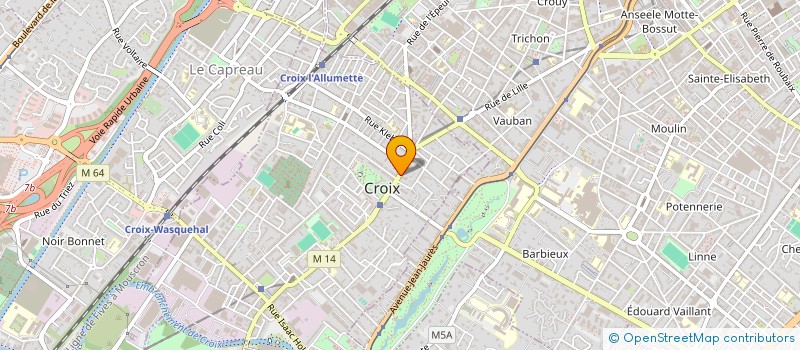 localisation de l'entreprise CROIX COWORKING à CROIX