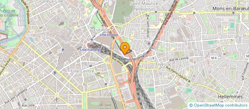 localisation de l'entreprise CROIX CREUSOT  LILLE
