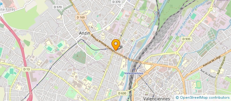 localisation de l'entreprise CROIX D'ANZIN  VALENCIENNES