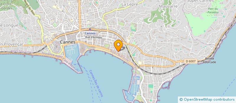 localisation de l'entreprise CROIX D'OR à CANNES