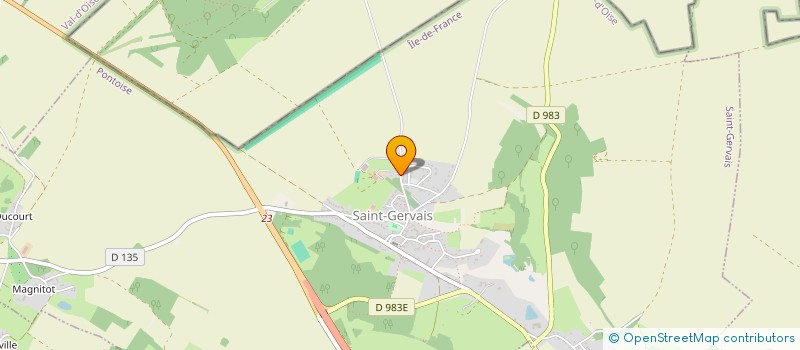 localisation de l'entreprise CROIX D'OR  SAINT-GERVAIS