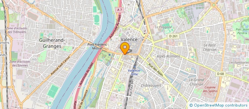 localisation de l'entreprise CROIX D'OR IMMOBILIER  VALENCE