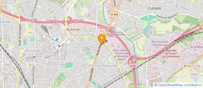 localisation de l'entreprise CROIX DAURADE SANTE à TOULOUSE