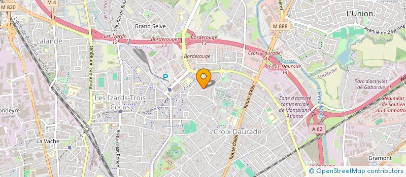 localisation de l'entreprise CROIX DAURADE SPORTING CLUB à TOULOUSE