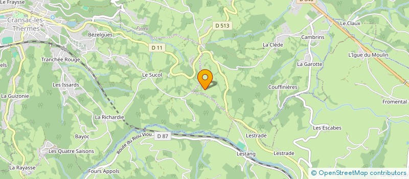 localisation de l'entreprise CROIX DE LA BORIE  ALMONT-LES-JUNIES