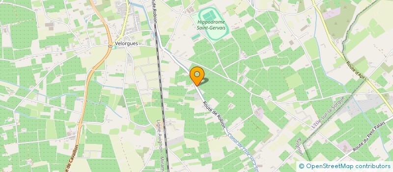 localisation de l'entreprise CROIX DE LA RIVIERE  L'ISLE-SUR-LA-SORGUE