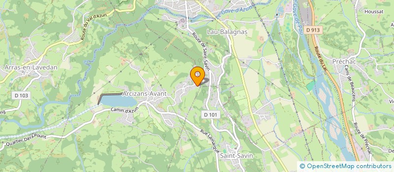 localisation de l'entreprise CROIX DE MASSET  ARCIZANS-AVANT