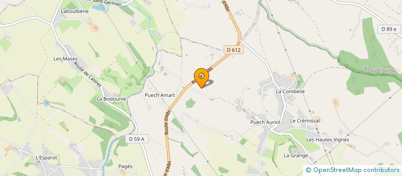 localisation de l'entreprise CROIX DE PIERRE  CASTRES