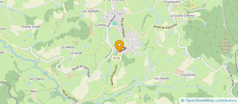 localisation de l'entreprise CROIX DE ST ANDRE  TRAMAYES