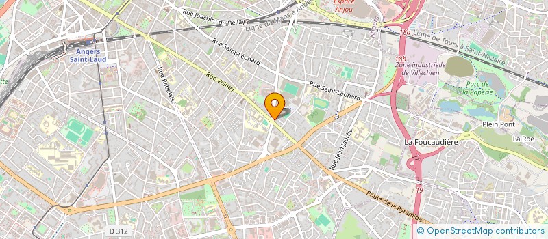 localisation de l'entreprise CROIX DES FLEURETS à ANGERS