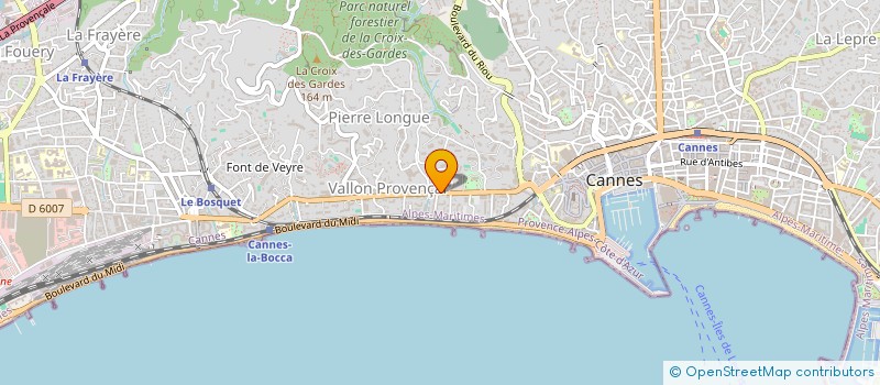 localisation de l'entreprise CROIX DES GARDES IMMOBILIER à CANNES