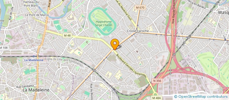 localisation de l'entreprise CROIX DES PETITS CHAMPS à MARCQ-EN-BARŒUL