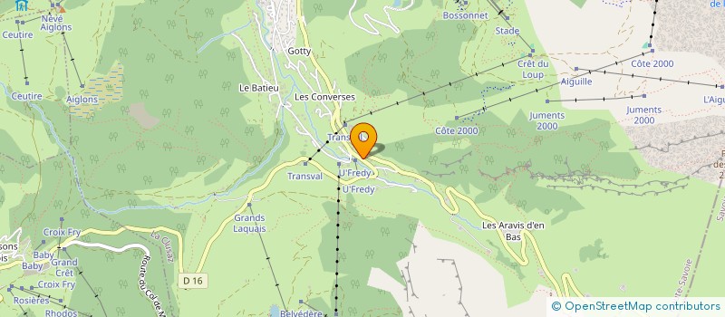 localisation de l'entreprise CROIX DU DANAY à LA CLUSAZ